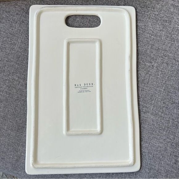 Rae Dunn Artisan Collection Cheese Serving Tray Charcuterie Platter Ceramic - Picture 2 of 6